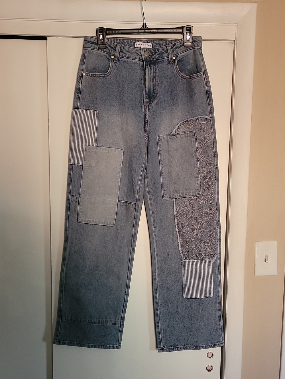 And Now This Patchwork High Rise Jeans